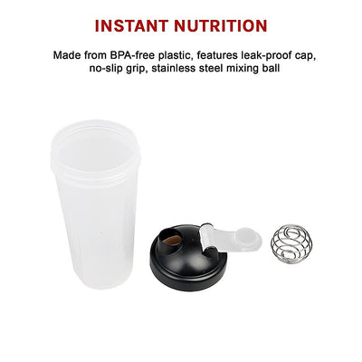 10x 700ml GYM Protein Supplement Drink Blender Mixer Shaker