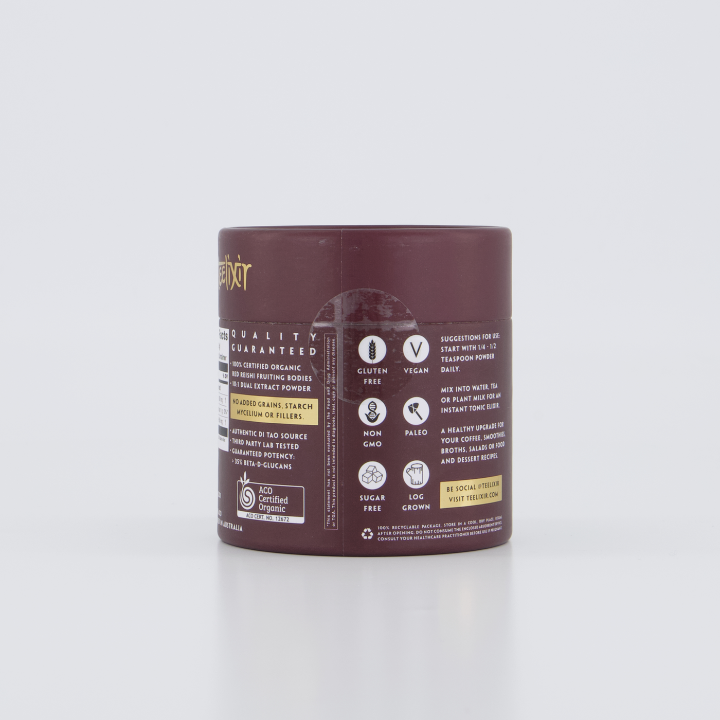 Teelixir Organic Reishi Mushroom 250g